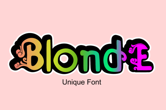 Blonde: A Playful Display Font with Magical Design Potential