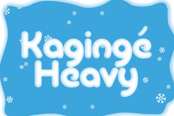 Kagingé Heavy: A Joyful Display Font for Standout Designs