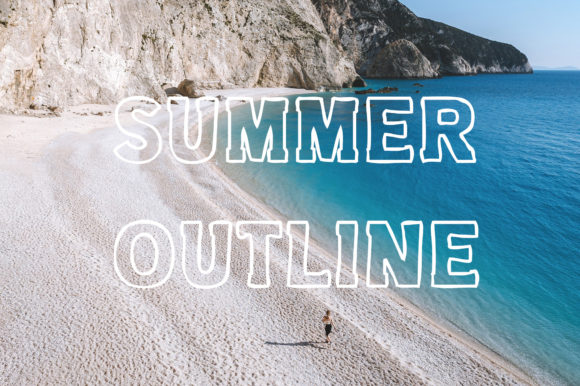 Summer Outline: A Bold Typeface for Dynamic Designs