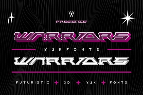 Warriors: A Futuristic Display Font for Bold Visuals